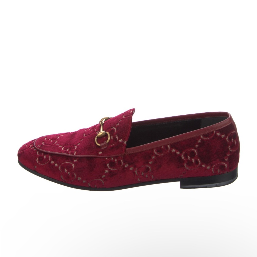 Gucci GG velvet loafers size 38 with box and shoe bags - Picture 2 of 11